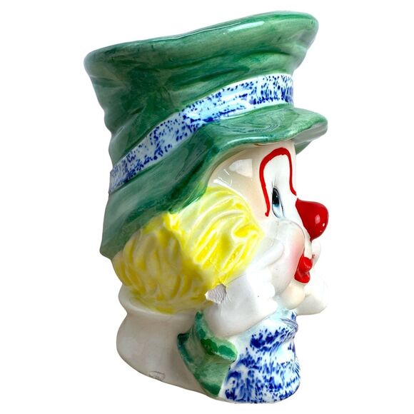 VTG 1958 Napco C3321 Clown Head Vase Planter MCM Japan Ceramic 5.5" Figurine - Picture 4 of 9